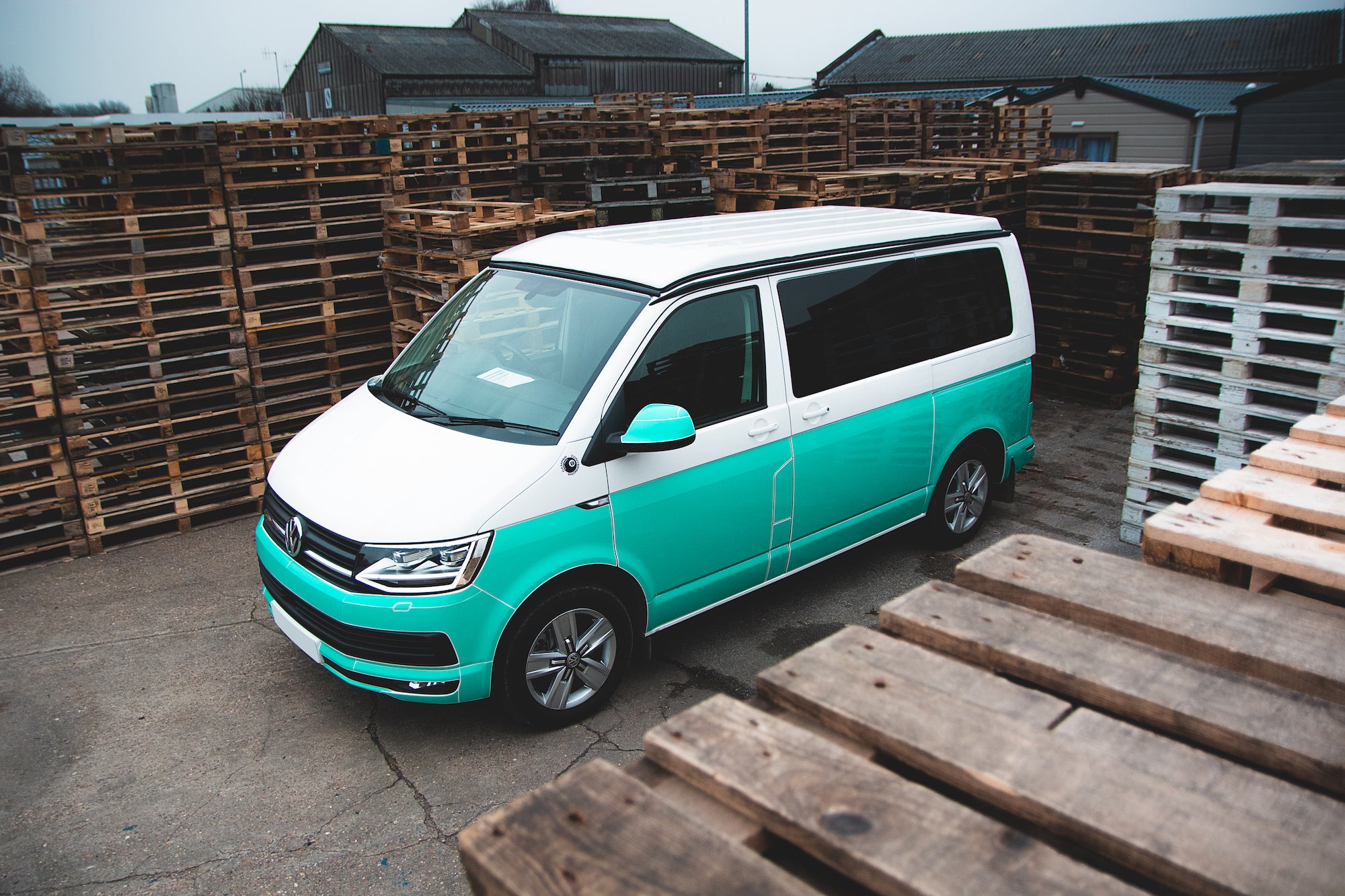 TRANS024 Tailgate wrap good for VW Volkswagen Transporter T5 T6 Air Release Vinyl